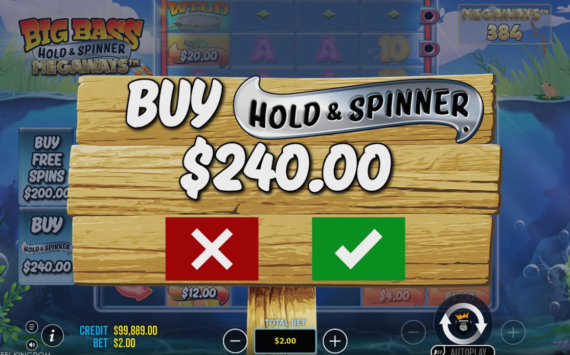 Free Spins bonus screen, as the game displays it