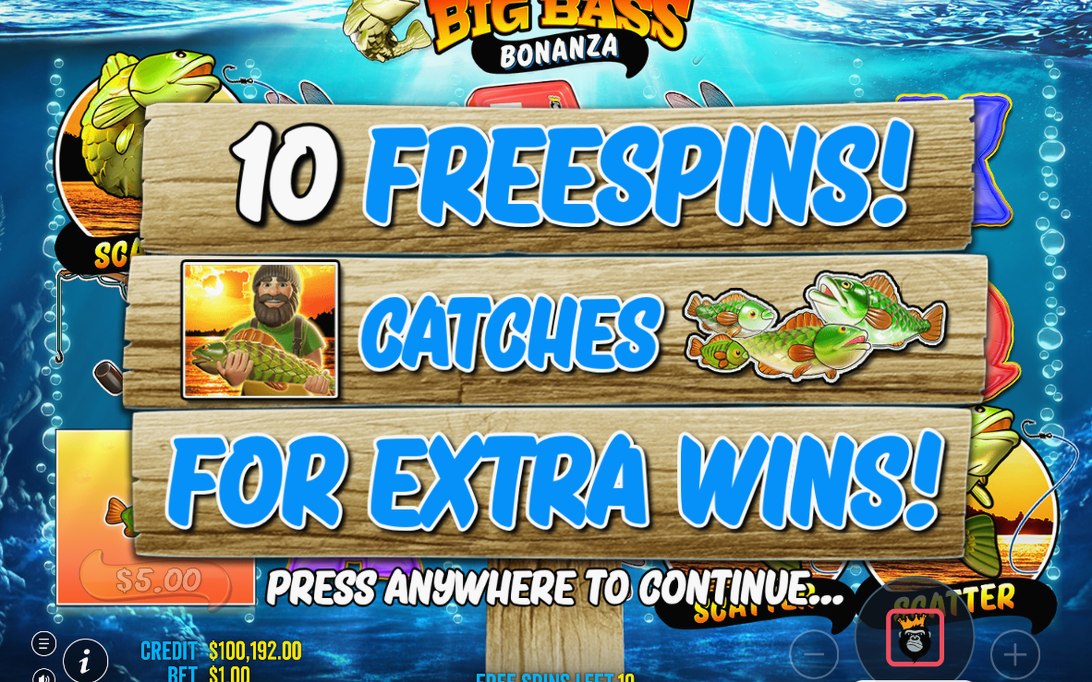 Free Spins: Fisherman Wild collecting MONEY symbol values